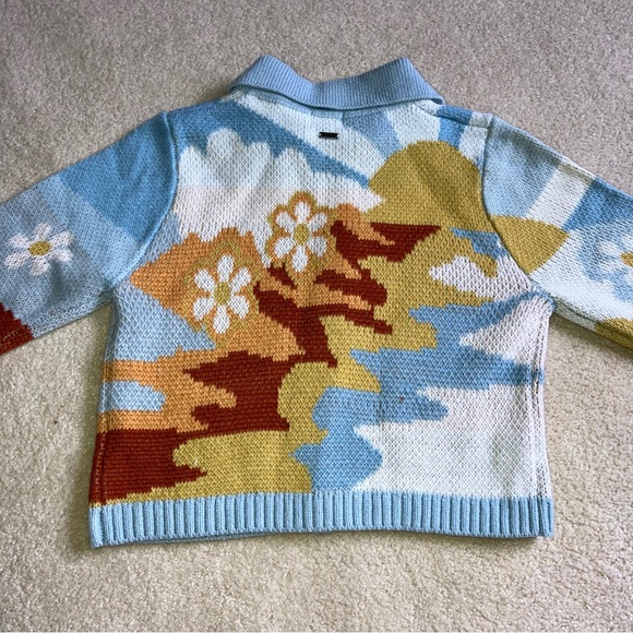 Colorful Button-Up Cardigan - Picture 6 of 8